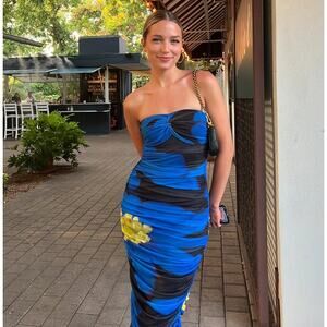 ZARA BLOGGER FAVE!!! Fitted Strapless Dress NWT